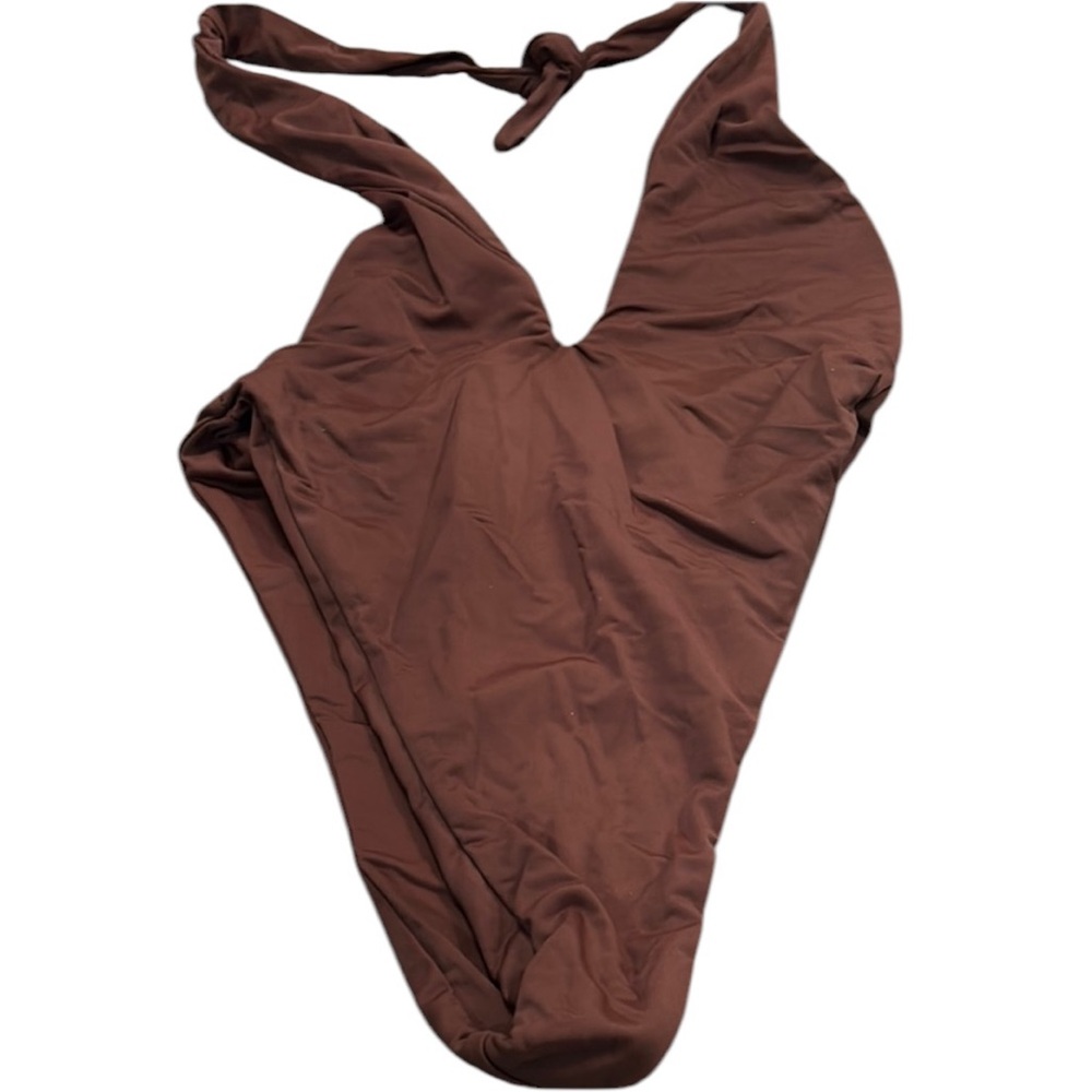 Aexae Brown One Piece Swimsuit